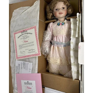 1998 Ashton-Drake "Melissa" Porcelain Doll Victorian Vanity Collection w/ Stool